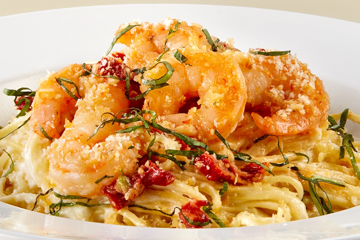 Tuscan Shrimp Scampi Pasta
